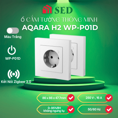 Ổ cắm tường thông minh Aqara H2 WP-P01D EU tiện lợi