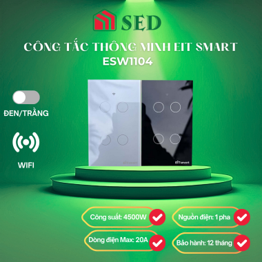 Công tắc thông minh ESW1104 WiFi EITsmart 4 nút