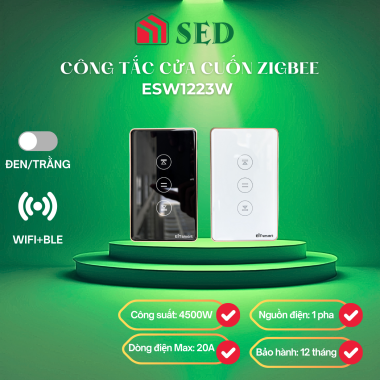 Công tắc cửa cuốn ESW1223W thông minh EIT Smart cao cấp