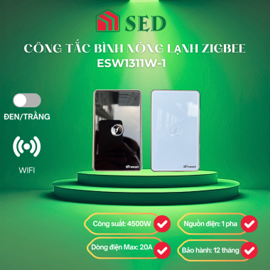 Công tắc bình nóng lạnh ESW1311W-1 công suất cao WiFi EIT SMART