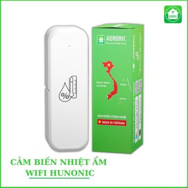 Cảm biến nhiệt độ ẩm Wifi Hunonic bảo hành 12 tháng