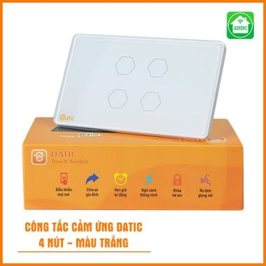 Công Tắc cảm ứng Datic mặt kính cường lực cao cấp wifi