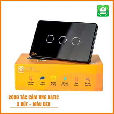 Công Tắc cảm ứng Datic mặt kính cường lực cao cấp wifi