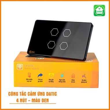 Công Tắc cảm ứng Datic mặt kính cường lực cao cấp wifi