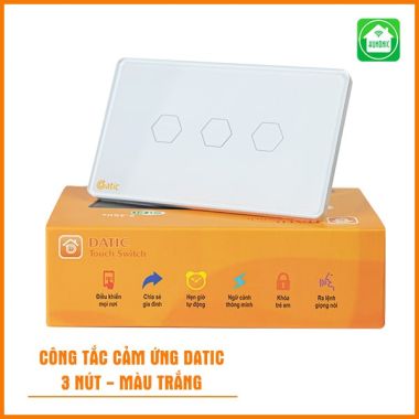 Công Tắc cảm ứng Datic mặt kính cường lực cao cấp wifi