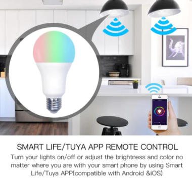 Bóng đèn LED WB-YBA14-RCW-E27-110-MS thông minh WiFi
