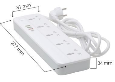 Ổ cắm thông minh Wifi Rạng Đông OC09.WF.USB 5C/10A