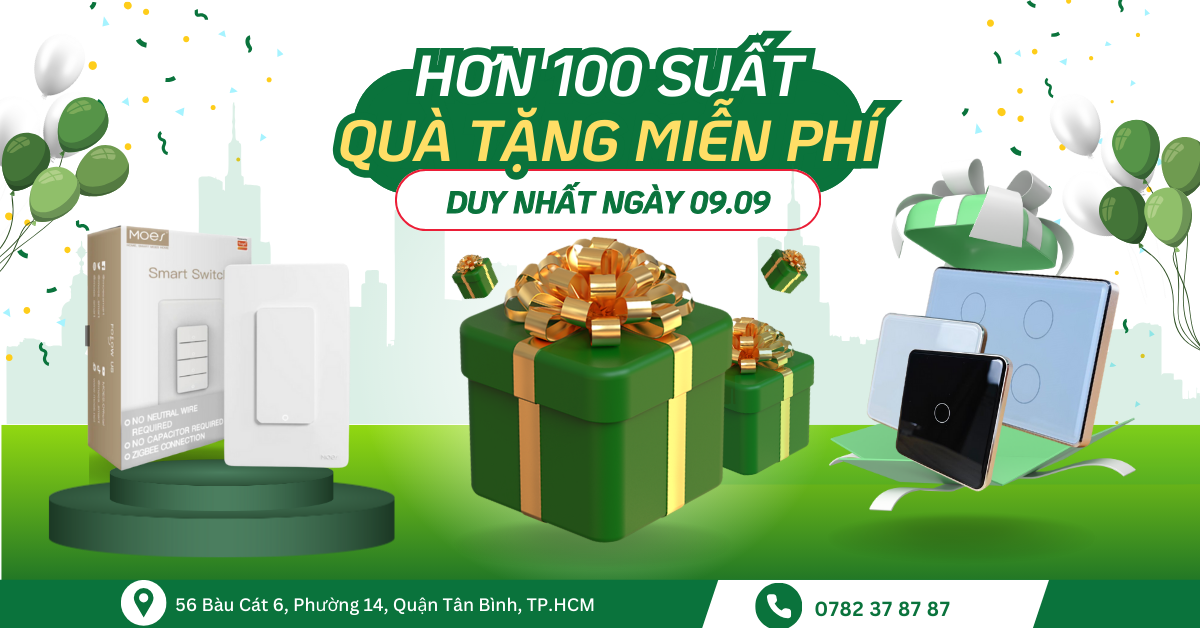 sale giảm 50% sản phẩm nhà thông minh