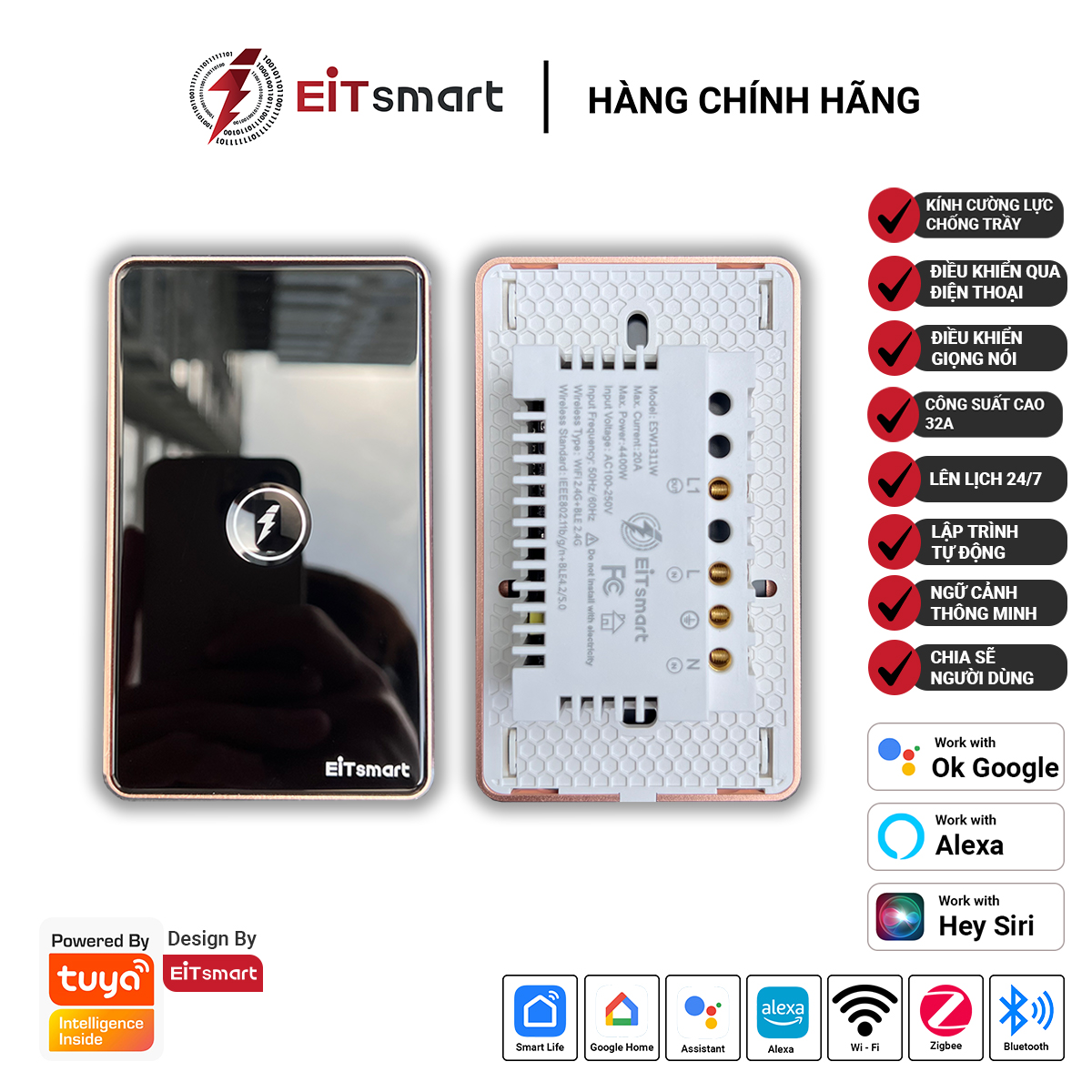 Công tắc thông minh ESW1311W WiFi
