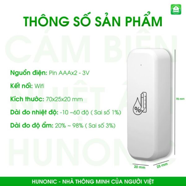 Cảm biến nhiệt độ ẩm Wifi