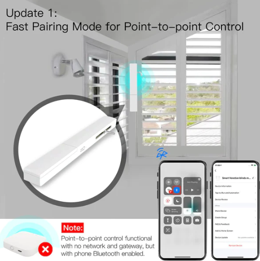 Điều khiển rèm cửa BC-JW-TQC-EN thông minh Bluetooth Moes