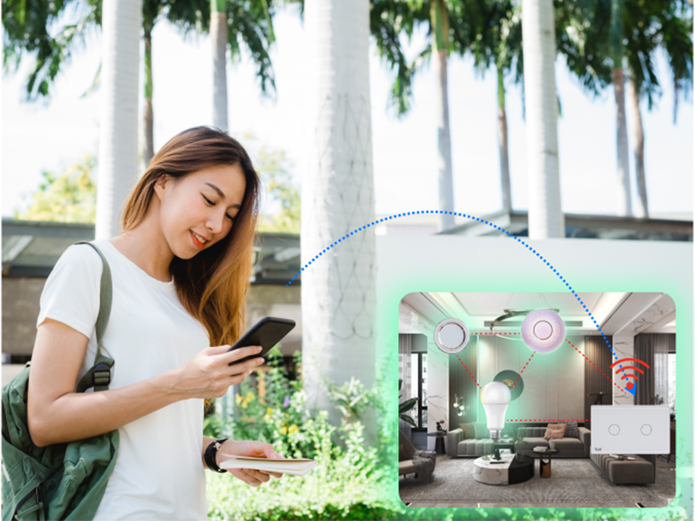 Công tắc thông minh Rạng Đông cảm ứng  CTCU.BLE CN.01T