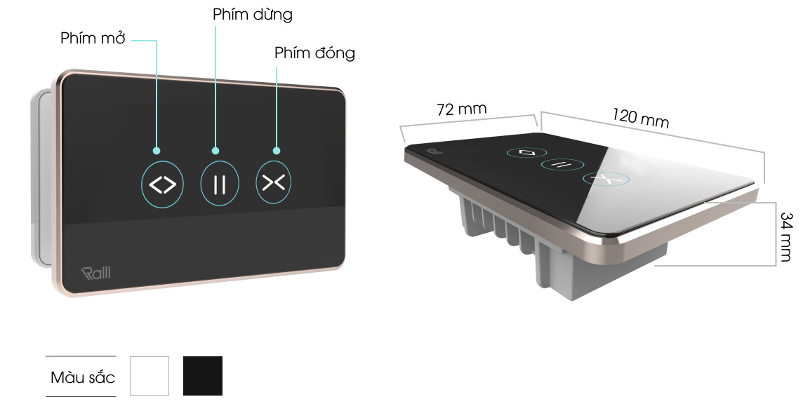Công tắc cửa cuốn Rạng Đông thông minh CTCU