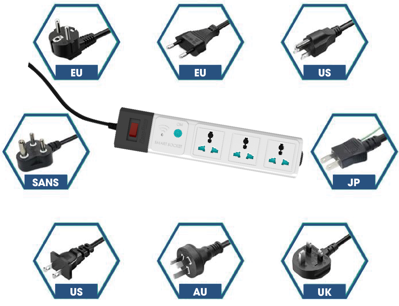 Ổ cắm thông minh Wifi Rạng Đông dài 3m