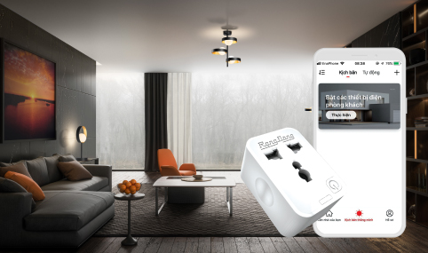Ổ cắm thông minh wifi đơn Rạng Đông OC.01.WF 16A