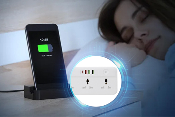 Ổ cắm thông minh Wifi Rạng Đông OC08.WF.USB 3C/10A