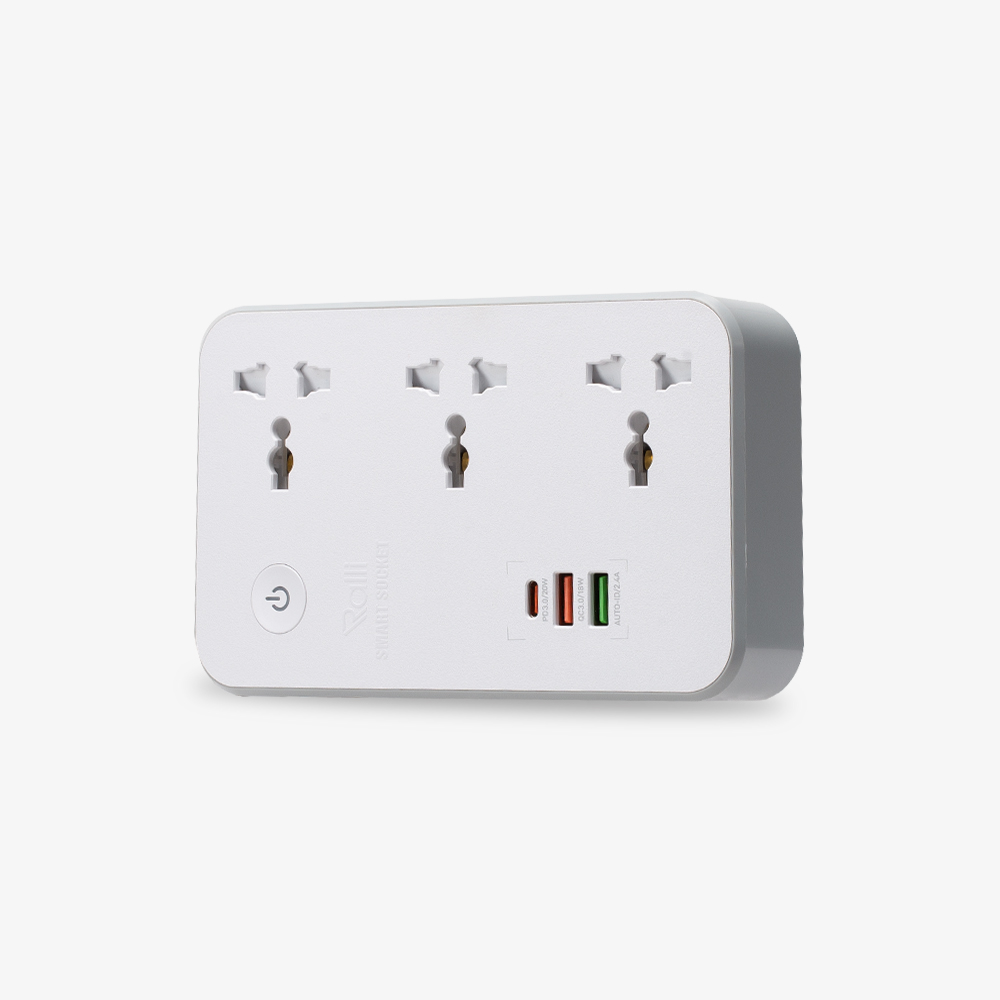 Ổ cắm thông minh Wifi Rạng Đông OC08.WF.USB 3C/10A